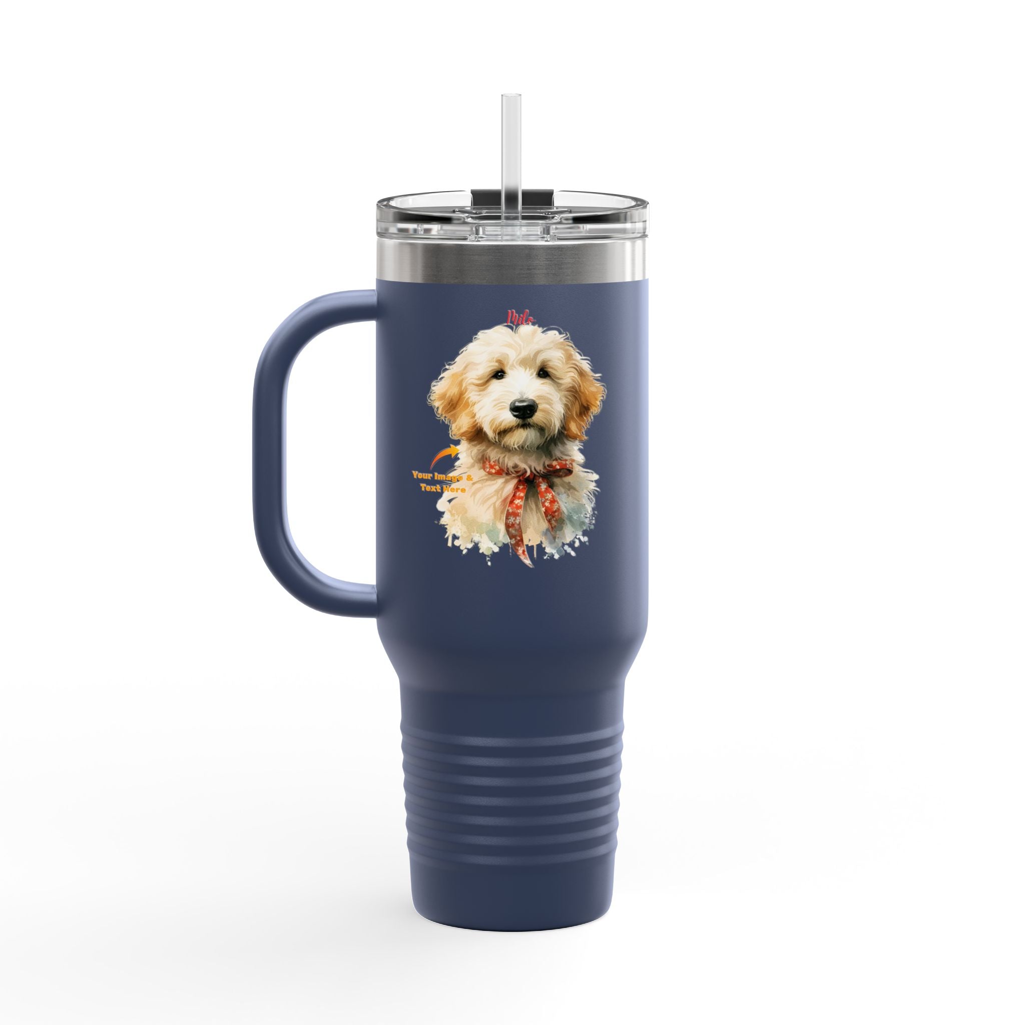 Custom Personalized Insulated Travel Mug - 40 OZ