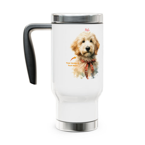 Custom Personalized Stainless Steel Travel Mug Handle